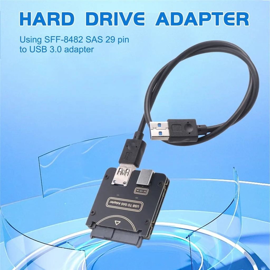 Cmpt And Acce Store Offer PC Accessories USB To SFF-8482 SAS 29Pin Adapter
USB To SAS 29Pin SFF-8482 Adapter