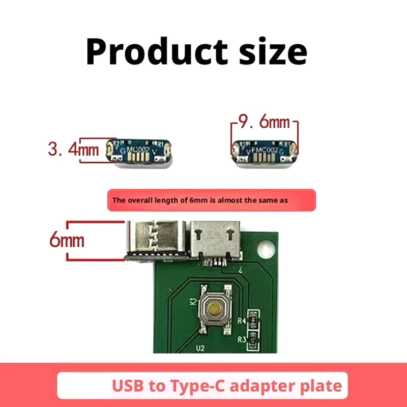 DIY Accessories for Upgrading Charging Port for Electronic Product MC002 Micro-USB to Type-C Adapter
