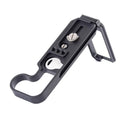 ELECT-For Hasselblad X2D Camera Accessories-Black Aviation Aluminum L-Bracket Handle, Stretchable& Arca-Supported