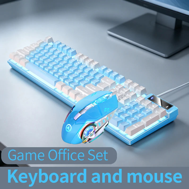 Gaming  Keyboard and Mouse Wired Combo Set,Computer Laptop Desktop Office PC Accessories