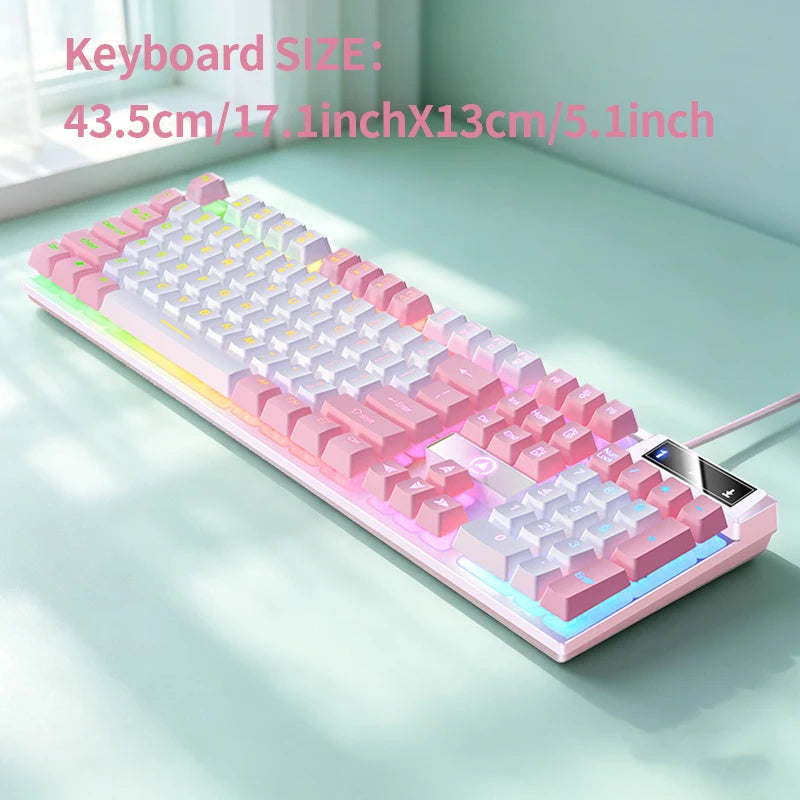 Gaming  Keyboard and Mouse Wired Combo Set,Computer Laptop Desktop Office PC Accessories
