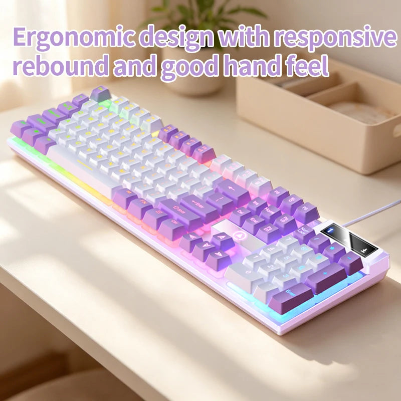 Gaming  Keyboard and Mouse Wired Combo Set,Computer Laptop Desktop Office PC Accessories
