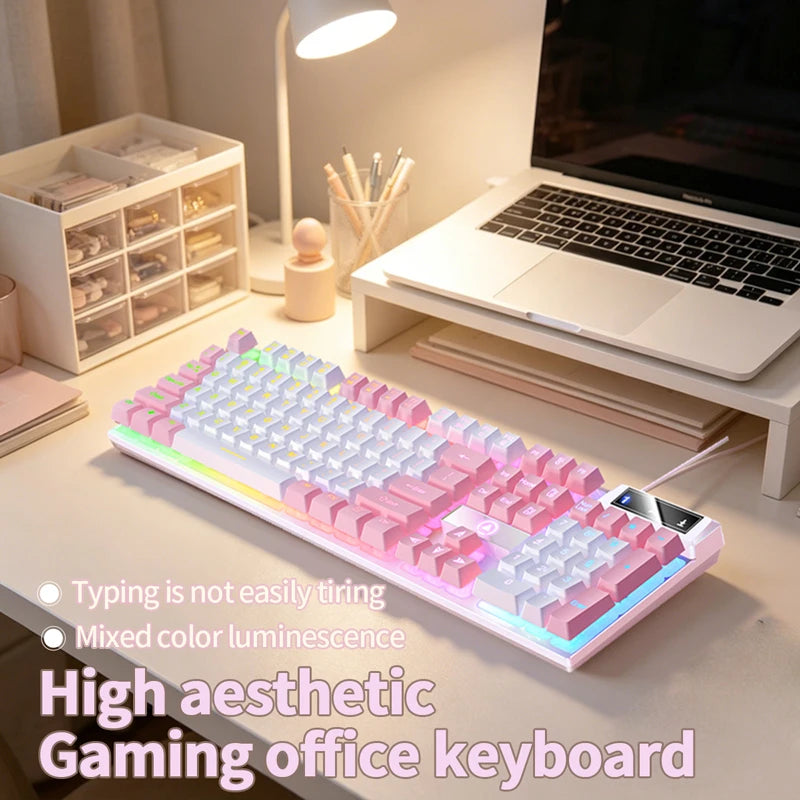 Gaming  Keyboard and Mouse Wired Combo Set,Computer Laptop Desktop Office PC Accessories