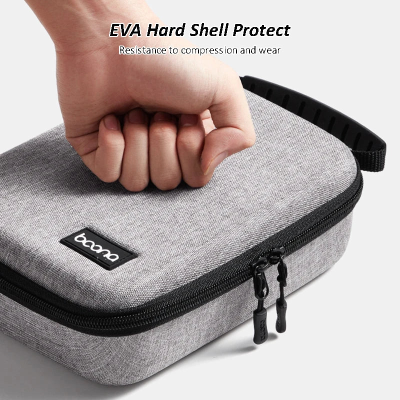 Electronic Accessories Organizer Travel Hard Shell Bag  Portable Carry Case for Cable Charger SD Card Mouse Power Bank