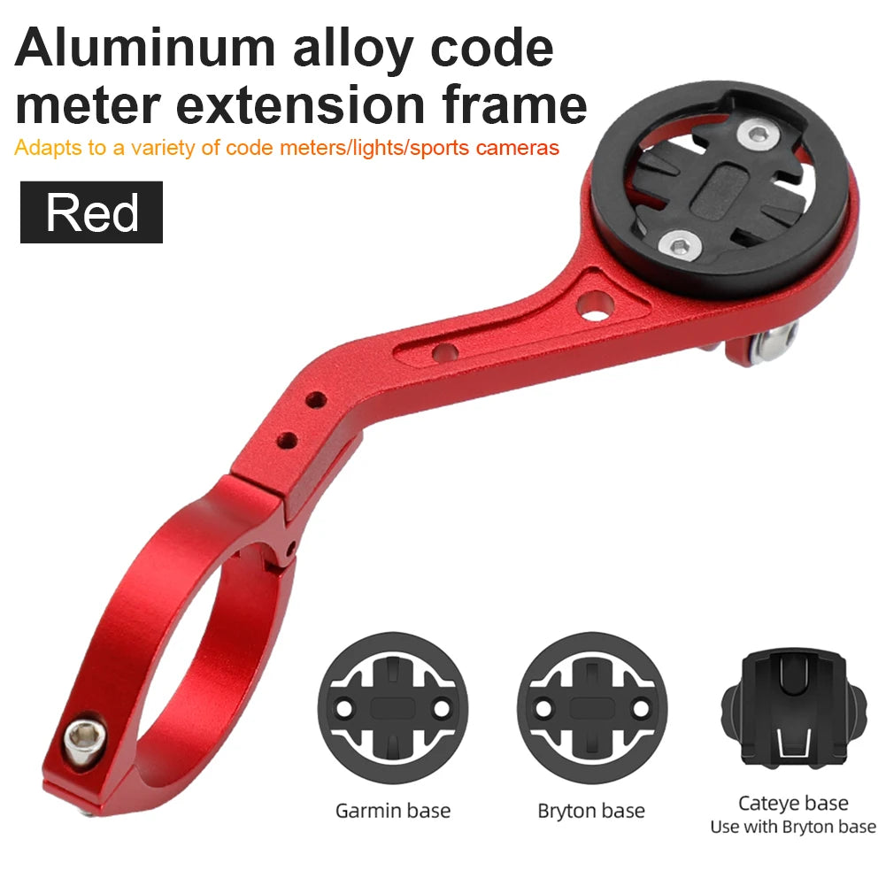 Computer Holder Lamp Support Rack Aluminum Alloy Bike Stem Extension Computer Mount Accessories for IGS Bryton CATEYE