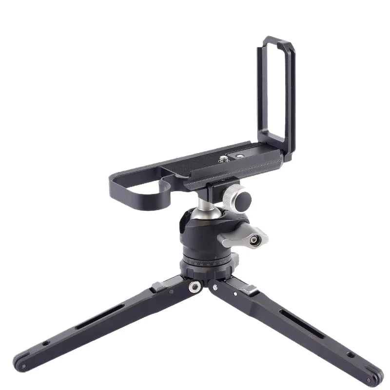ELECT-For Hasselblad X2D Camera Accessories-Black Aviation Aluminum L-Bracket Handle, Stretchable& Arca-Supported